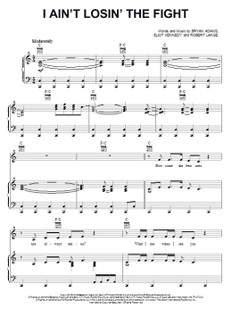 page one of I Ain't Losin' The Fight (Piano, Vocal & Guitar Chords (Right-Hand Melody))