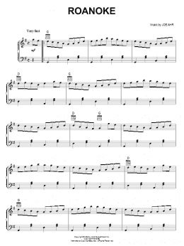 page one of Roanoke (Piano Solo)