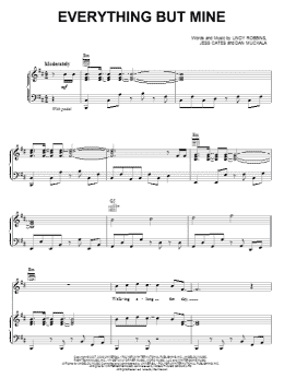 page one of Everything But Mine (Piano, Vocal & Guitar Chords (Right-Hand Melody))
