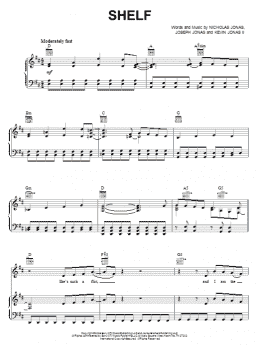 page one of Shelf (Piano, Vocal & Guitar Chords (Right-Hand Melody))