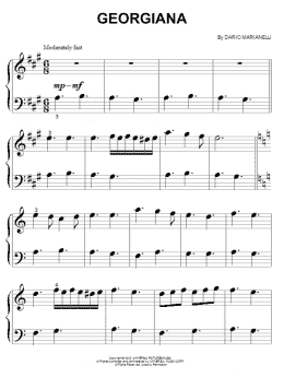 page one of Georgiana (from Pride And Prejudice) (Big Note Piano)