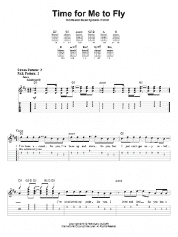 page one of Time For Me To Fly (Easy Guitar Tab)