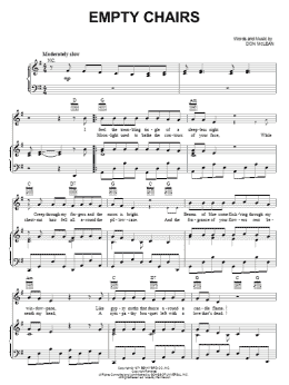 page one of Empty Chairs (Piano, Vocal & Guitar Chords (Right-Hand Melody))