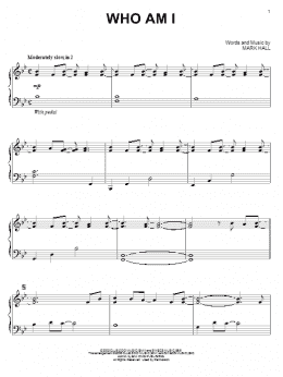 page one of Who Am I (Piano Solo)
