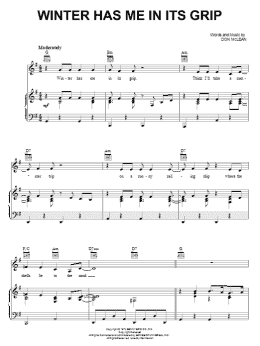 page one of Winter Has Me In Its Grip (Piano, Vocal & Guitar Chords (Right-Hand Melody))