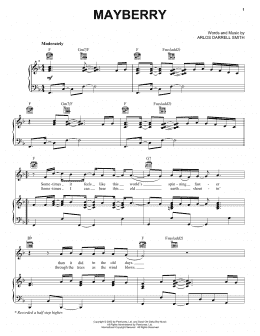 page one of Mayberry (Piano, Vocal & Guitar Chords (Right-Hand Melody))