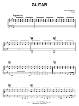 page one of Guitar (Piano, Vocal & Guitar Chords (Right-Hand Melody))