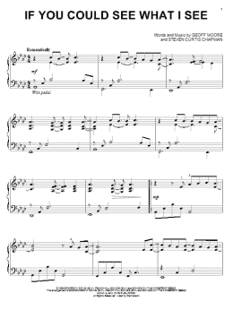 page one of If You Could See What I See (Piano Solo)