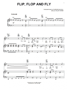 page one of Flip, Flop And Fly (Piano, Vocal & Guitar Chords (Right-Hand Melody))