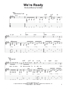 page one of We're Ready (Guitar Tab (Single Guitar))