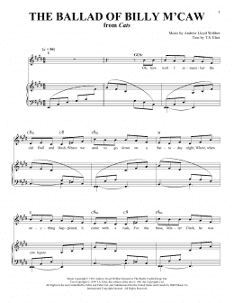 page one of The Ballad Of Billy M'Caw (Piano & Vocal)