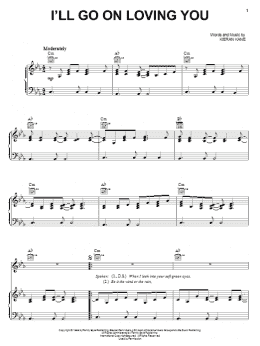 page one of I'll Go On Loving You (Piano, Vocal & Guitar Chords (Right-Hand Melody))