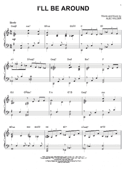 page one of I'll Be Around [Jazz version] (arr. Brent Edstrom) (Piano Solo)
