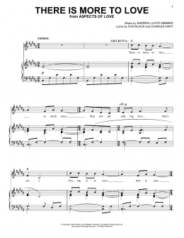 page one of There Is More To Love (from Aspects Of Love) (Piano & Vocal)