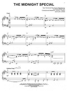 page one of The Midnight Special (arr. Brent Edstrom) (Piano Solo)