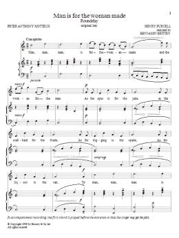 page one of Man Is For The Woman Made (Piano & Vocal)