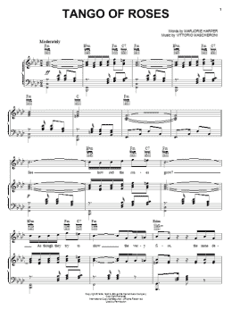 page one of Tango Of Roses (Piano, Vocal & Guitar Chords (Right-Hand Melody))