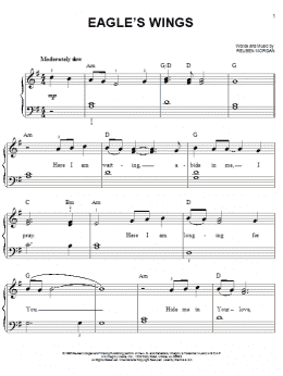 page one of Eagle's Wings (Easy Piano)