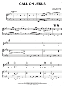 page one of Call On Jesus (Piano, Vocal & Guitar Chords (Right-Hand Melody))