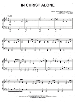 page one of In Christ Alone (Piano Solo)