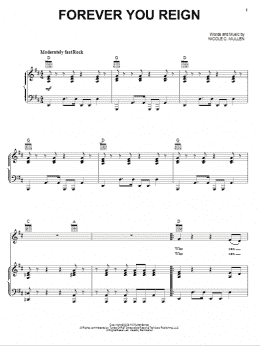 page one of Forever You Reign (Piano, Vocal & Guitar Chords (Right-Hand Melody))