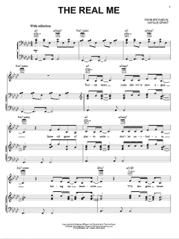 page one of The Real Me (Piano, Vocal & Guitar Chords (Right-Hand Melody))