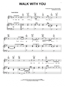 page one of Walk With You (Piano, Vocal & Guitar Chords (Right-Hand Melody))