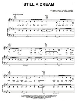 page one of Still A Dream (Piano, Vocal & Guitar Chords (Right-Hand Melody))