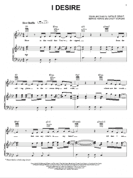 page one of I Desire (Piano, Vocal & Guitar Chords (Right-Hand Melody))