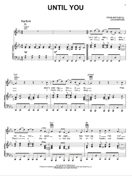 page one of Until You (Piano, Vocal & Guitar Chords (Right-Hand Melody))