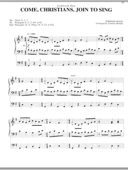 page one of Come, Christians, Join To Sing (Organ)