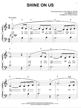 page one of Shine On Us (arr. Phillip Keveren) (Big Note Piano)