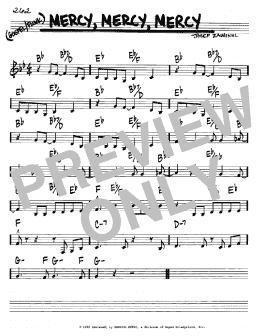 page one of Mercy, Mercy, Mercy (Real Book – Melody & Chords – C Instruments)