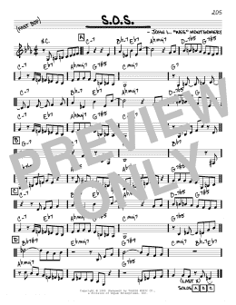 page one of S.O.S. (Real Book – Melody & Chords – C Instruments)