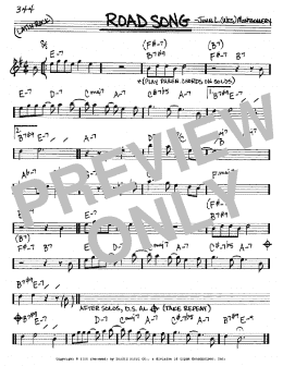 page one of Road Song (Real Book – Melody & Chords – Eb Instruments)