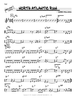 page one of North Atlantic Run (Real Book – Melody & Chords – C Instruments)