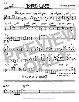 page one of Byrd Like (Real Book – Melody & Chords – Eb Instruments)