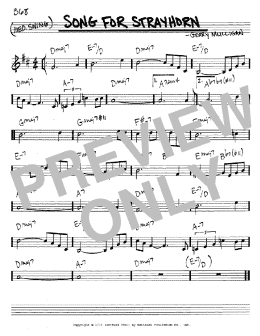 page one of Song For Strayhorn (Real Book – Melody & Chords – C Instruments)