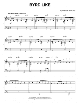page one of Byrd Like (Piano Solo)