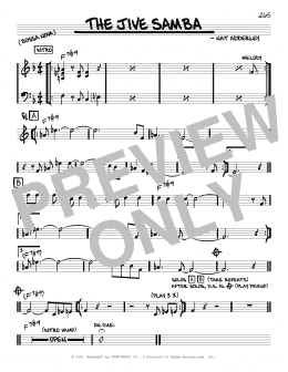 page one of The Jive Samba (Real Book – Melody & Chords – C Instruments)
