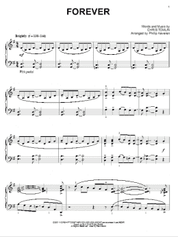 page one of Forever [Jazz version] (arr. Phillip Keveren) (Piano Solo)