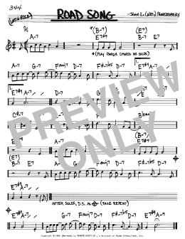 page one of Road Song (Real Book – Melody & Chords – Bb Instruments)