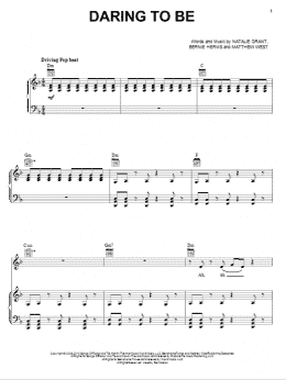 page one of Daring To Be (Piano, Vocal & Guitar Chords (Right-Hand Melody))