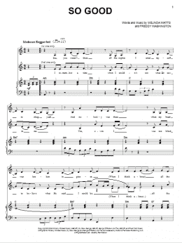 page one of So Good (Piano & Vocal)