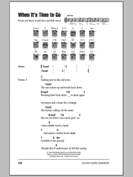 page one of When It's Time To Go (Guitar Chords/Lyrics)