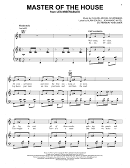 page one of Master Of The House (Piano, Vocal & Guitar Chords (Right-Hand Melody))