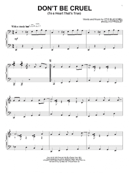 page one of Don't Be Cruel (To A Heart That's True) (Piano Solo)