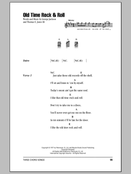 page one of Old Time Rock & Roll (Ukulele Chords/Lyrics)