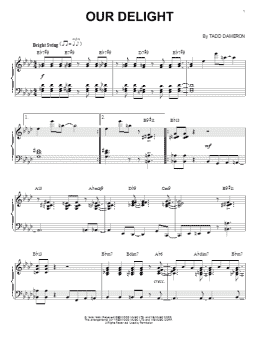 page one of Our Delight (arr. Brent Edstrom) (Piano Solo)