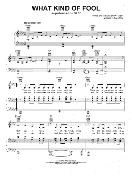 page one of What Kind Of Fool (Piano, Vocal & Guitar Chords (Right-Hand Melody))